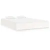 Image de vidaXL Cadre de lit Blanc Bois massif 160x200 cm