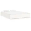 Image de vidaXL vidaXL Cadre de lit Blanc Bois massif 140x200 cm