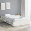 Image de vidaXL Cadre de lit sans matelas blanc bois massif 90x200 cm820058