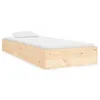 Image de vidaXL Cadre de lit Bois massif 75x190 cm Petit simple