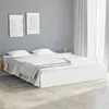 Image de vidaXL Cadre de lit sans matelas blanc bois massif 135x190 cm820078