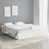 Image de vidaXL Cadre de lit sans matelas blanc bois massif 140x190 cm820083