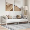 Image de vidaXL Lit de jour Blanc Bois massif de pin 90x200 cm