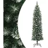Image de vidaXL Sapin de Noël artificiel mince avec support 180 cm PVC345166