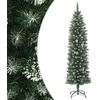 Image de vidaXL Sapin de Noel artificiel mince avec support 180 cm PVC