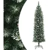 Image de vidaXL Sapin de Noël artificiel mince avec support 210 cm PVC345167