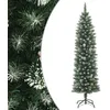 Image de vidaXL Sapin de Noel artificiel mince avec support 240 cm PVC