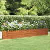 Image de vidaXL Lit surélevé de jardin rouillé 320x40x45 cm acier corten151956
