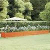 Image de vidaXL Lit surélevé de jardin rouillé 600x80x45 cm acier corten151968