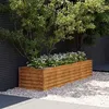Image de vidaXL Lit surélevé de jardin 194x50x36 cm acier corten151976