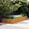 Image de vidaXL Lit surélevé de jardin 291x100x36 cm acier corten151995