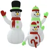 Image de vidaXL Famille de bonhommes de neige gonflable avec LED 360 cm