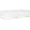 Image de vidaXL Vidaxl Lit Coulissant Blanc Bois De Pin Solide 2x(80x200) Cm