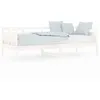 Image de vidaXL Lit de jour Blanc Bois massif de pin 80x200 cm