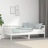 Image de vidaXL Lit de jour Blanc Bois massif de pin 90x190 cm