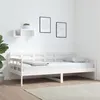 Image de vidaXL Lit de jour Blanc Bois massif de pin 90x190 cm