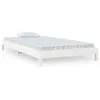 Image de vidaXL Lit empilable Blanc 100x200 cm Bois de pin massif