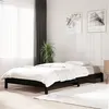 Image de vidaXL Lit empilable Noir 90x200 cm Bois de pin massif