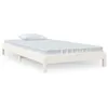 Image de vidaXL Lit empilable Blanc 90x190 cm Bois de pin massif