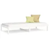 Image de vidaXL Lit de jour Blanc 90x200 cm Bois de pin massif