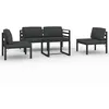 Image de vidaXL Vidaxl Salon De Jardin 5 Pcs Avec Coussins Aluminium Anthracite