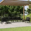 Image de vidaXL Salon de jardin 6 pcs avec coussins Aluminium Anthracite