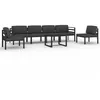 Image de Vidaxl Salon De Jardin 7 Pcs Avec Coussins Aluminium Anthracite