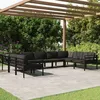 Image de vidaXL Salon de jardin 9 pcs avec coussins Aluminium Anthracite
