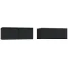 Image de vidaXL Vidaxl Meubles Tv 2 Pcs Noir 80x30x30 Cm Bois D'ingénierie