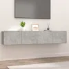 Image de vidaXL Meubles TV 2 pcs gris béton 80x30x30 cm bois d'ingénierie804539