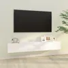 Image de vidaXL Meubles TV muraux 2 pcs blanc 100x30x30 cm bois d'ingénierie804544