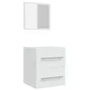 Image de vidaXL Armoire de salle de bain avec miroir Blanc 41x38,5x48 cm