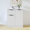Image de vidaXL Buffet Blanc 60x30x70 cm Bois d'ingénierie811106