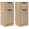 Image de vidaXL Buffets 2 pcs ChÃªne Sonoma 30x30x70 cm Bois d'ingÃ©nierie