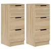 Image de vidaXL Buffets 2 pcs ChÃªne Sonoma 30x30x70 cm Bois d'ingÃ©nierie