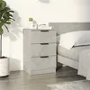 Image de vidaXL Table de chevet Gris béton 40x36x65 cm811276