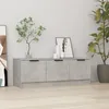 Image de vidaXL Meuble TV Gris bÃ©ton 102x35x36,5 cm Bois d'ingÃ©nierie
