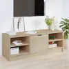 Image de vidaXL Meuble TV Chêne sonoma 102x35,5x36,5 cm Bois d'ingénierie
