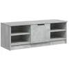 Image de vidaXL Meuble TV Gris bÃ©ton 102x35,5x36,5 cm Bois d'ingÃ©nierie