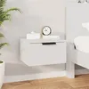 Image de vidaXL Table de chevet murale blanc 34x30x20 cm811376