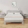 Image de vidaXL Tables de chevet murales 2 pcs Gris béton 34x30x20 cm811385