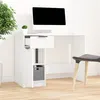 Image de vidaXL Bureau Blanc 100x50x75 cm Bois d'ingénierie811493