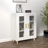 Image de vidaXL Buffet blanc 69,5x34x90 cm bois d'ingénierie812114