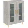 Image de vidaXL Vidaxl Buffet Gris Béton 69,5x34x90 Cm Bois D'ingénierie