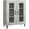 Image de vidaXL Vidaxl Buffet Gris Béton 69,5x34x90 Cm Bois D'ingénierie