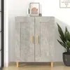 Image de vidaXL Buffet Gris béton 69,5x34x90 cm Bois d'ingénierie