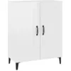Image de vidaXL Buffet Blanc brillant 69,5x34x90 cm Bois d'ingÃ©nierie
