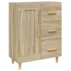 Image de Vidaxl Buffet ChÃªne Sonoma 69,5x34x90 Cm Bois D'ingÃ©nierie
