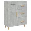 Image de vidaXL Buffet Gris bÃ©ton 69,5x34x90 cm Bois d'ingÃ©nierie