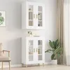 Image de vidaXL Armoire murale suspendue Blanc 69,5x34x90 cm812276